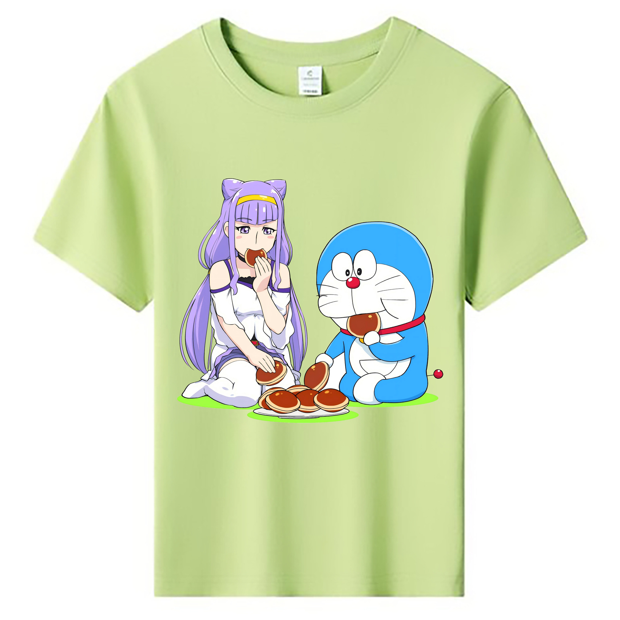 （画像用） ドラえもん Doraemon 綿100％キッズTシャツ（フロントプリント）